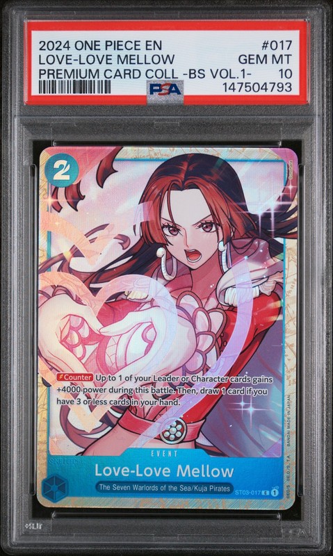 LOVE-LOVE MELLOW / Boa PSA 10 ST03-017 Premium Card Collection Vol.1 - One Piece