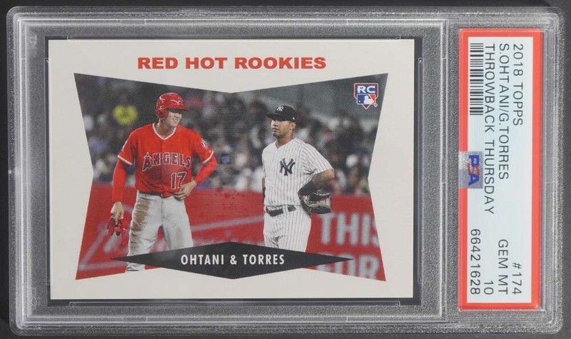 2018 Topps Throwback Thursday Torres/Shohei Ohtani Rookie #174 PSA 10 DA1409