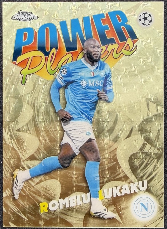 2025-26 Topps Chrome UEFA Club Power Players Romelu Lukaku Superfractor 1/1