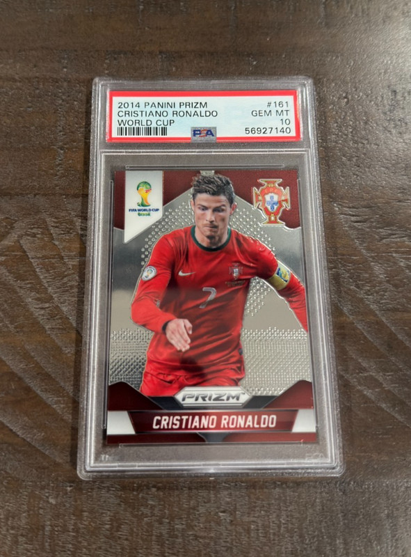 2014 Panini Prizm World Cup Cristiano Ronaldo PSA 10 #161 Portugal