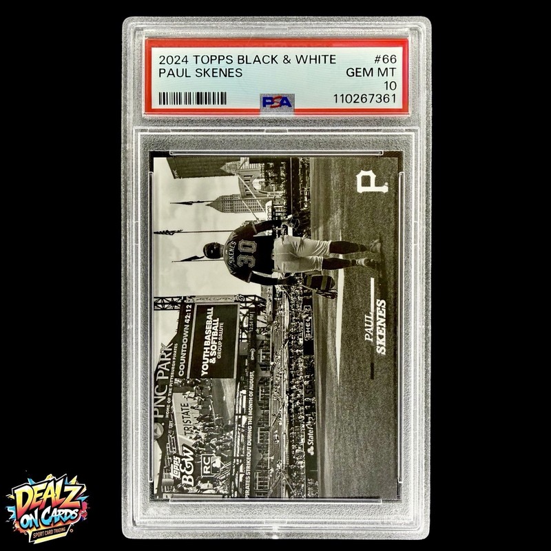 2024 Topps Black & White Paul Skenes Rookie Card #66 RC PSA 10 GEM MINT Pirates