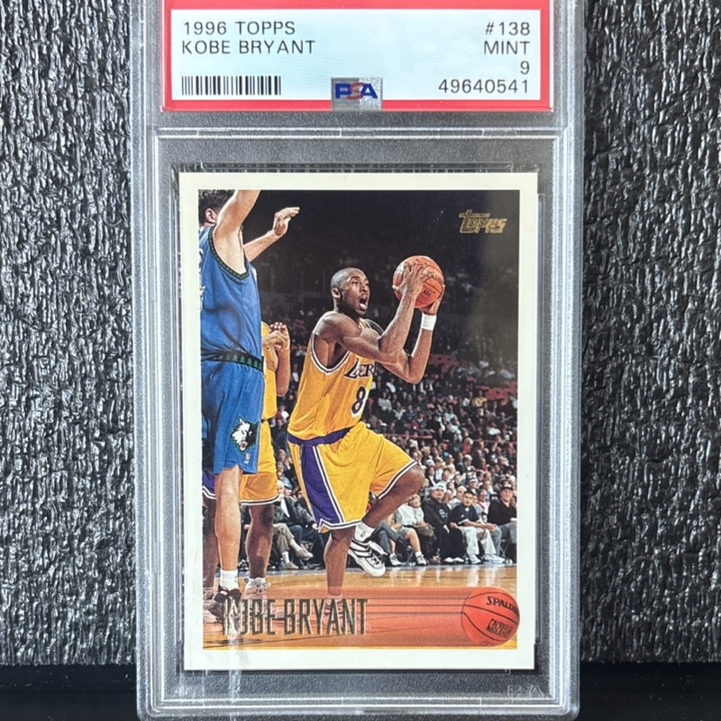 Topps 1996-97 #138 Kobe Bryant ROOKIE PSA 9 Los Angeles Lakers NBA