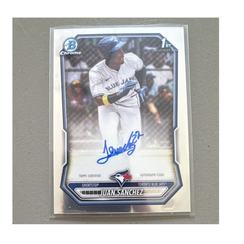 Bowman 2026 Bowman Chrome 1st Auto Juan Sanchez Auto Blue Jays CPA-JS