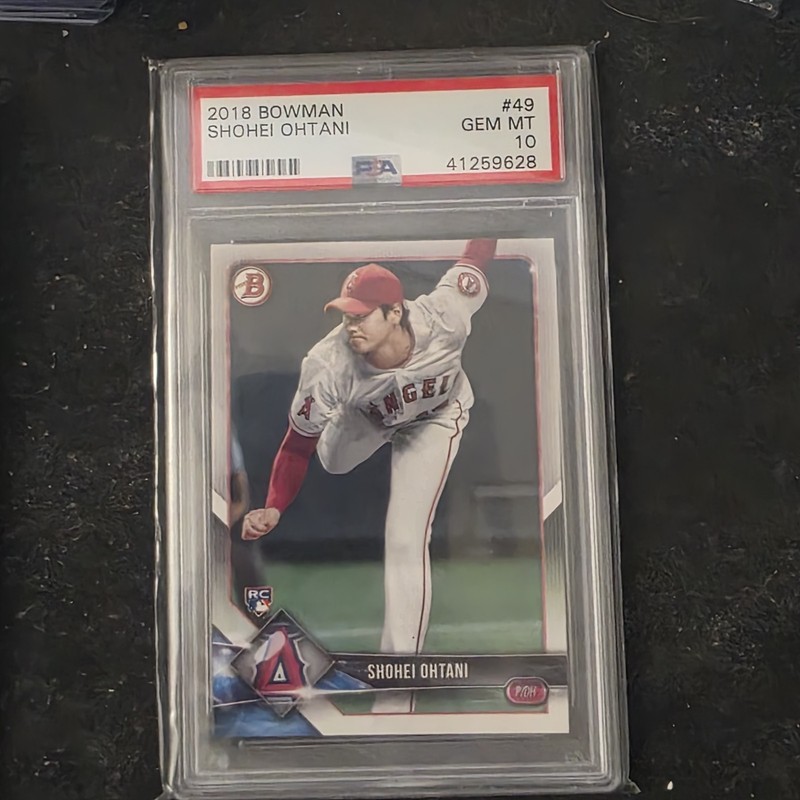 2018 Bowman #49 Shohei Ohtani Dodgers RC PSA 10