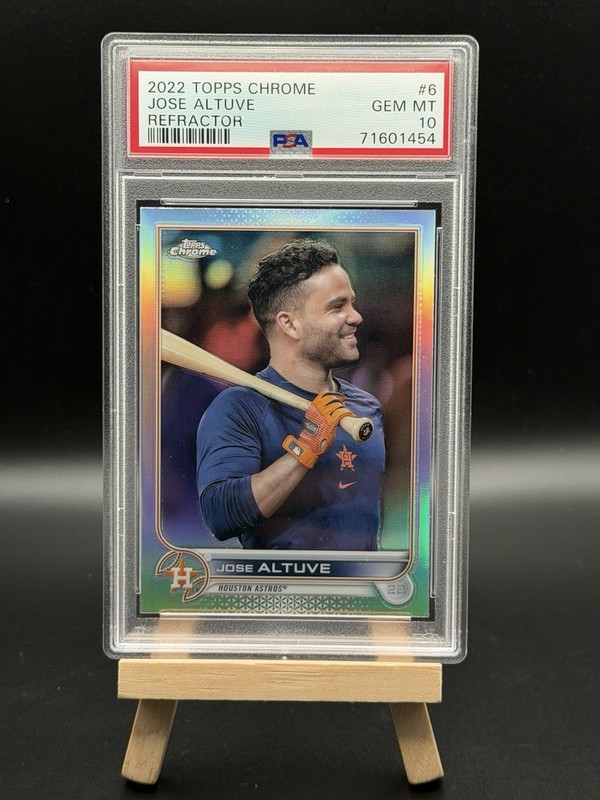 2022 TOPPS CHROME #6 JOSE ALTUVE SP SHORT PRINT VARIATION HOUSTON ASTROS PSA 10!