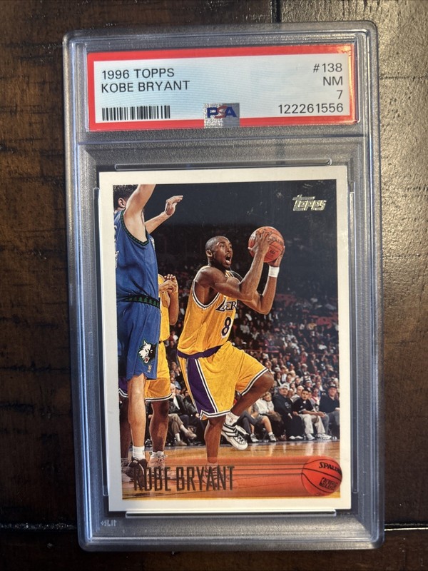 🏀 1996 Topps Kobe Bryant Rookie #138 PSA 7 🏀