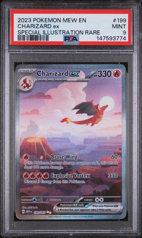 2023 Pokemon Mew En-151 #199 Charizard Ex PSA9