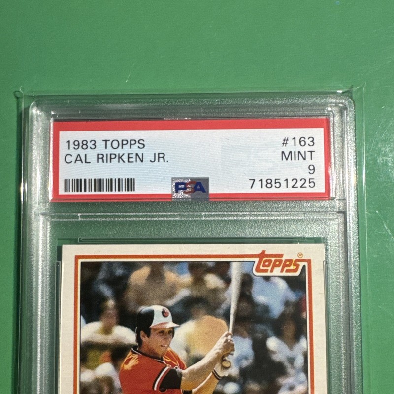 1983 Topps Baseball Cal Ripken Jr ORIOLES #163 PSA 9 view 2