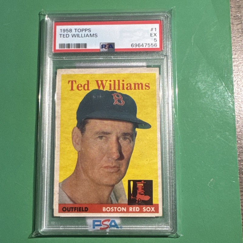 1958 Topps Set-Break # 1 Ted Williams PSA 5 EX