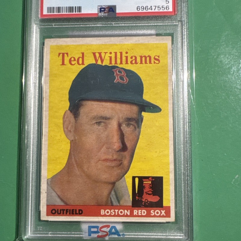 1958 Topps Set-Break # 1 Ted Williams PSA 5 EX view 2