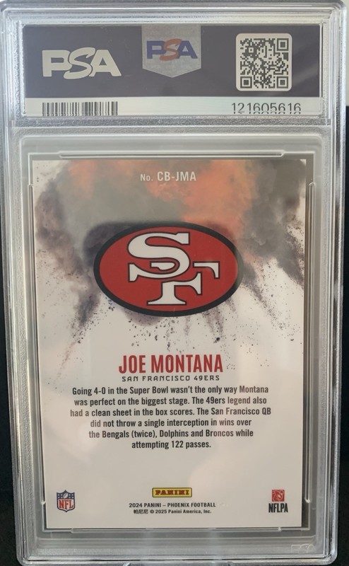 🔥2024 Panini Phoenix Color Blast Joe Montana San Francisco 49ers HOF PSA 10🏈 view 2