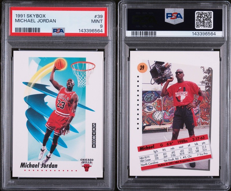1991-92 Skybox Michael Jordan #39 Mint PSA 9 MINT