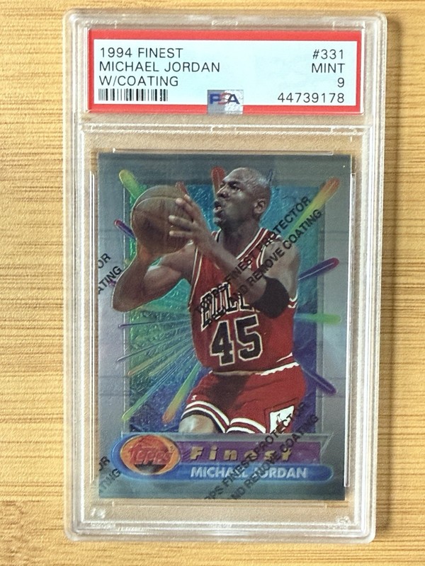 Michael Jordan 🏀 1994 Finest w/ Coating #331 🔥 PSA 9 Mint