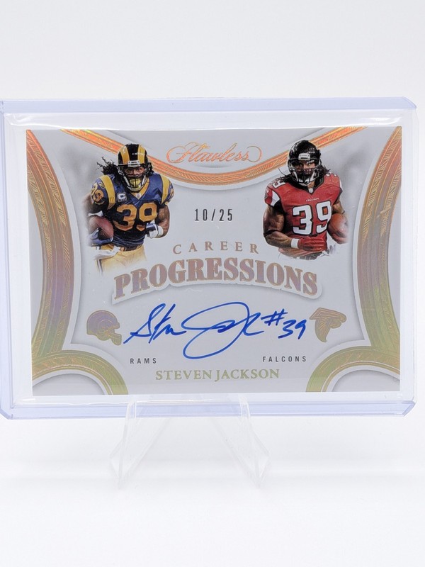 2025 Panini Flawless Steven Jackson Career Progressions Auto /25 #CP-SJN