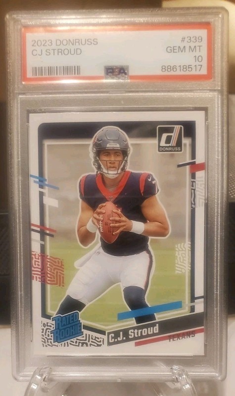  2023 Panini Donruss - Rated Rookie #339 CJ Stroud PSA 10
