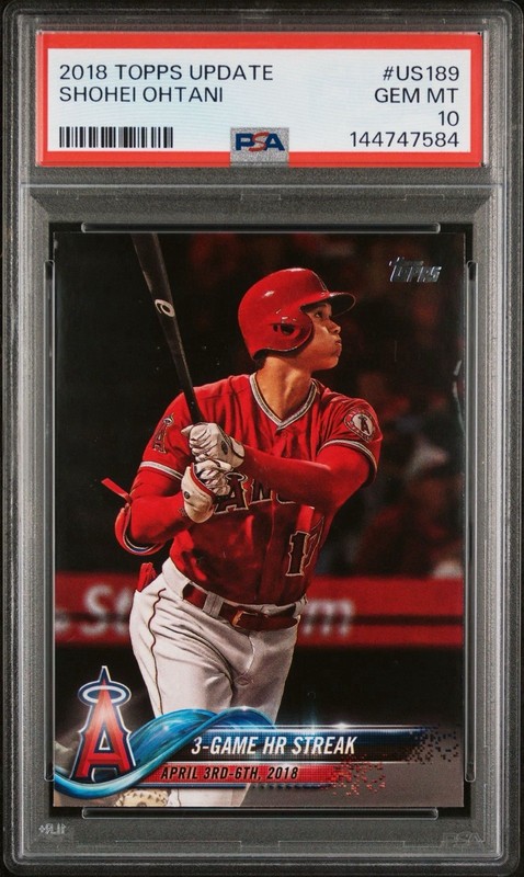 2018 Topps Update Shohei Ohtani Rookie #US189 PSA 10