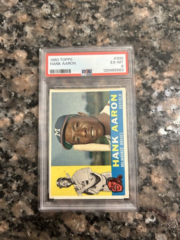1960 Topps Hank Aaron #300 PSA 6