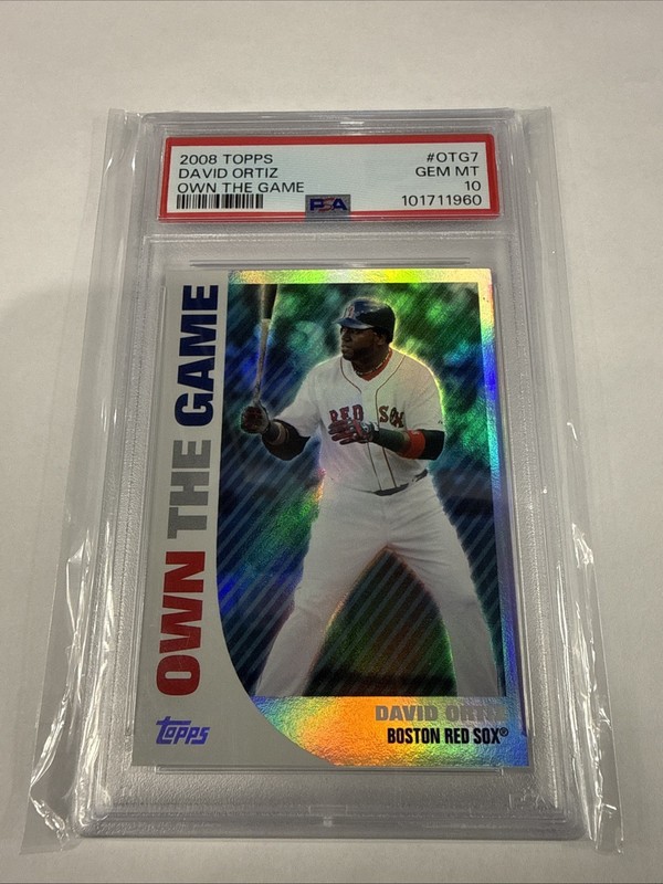 David Ortiz 2008 Topps Own The Game #OTG7 Boston Red Sox PSA 10 GEM MINT