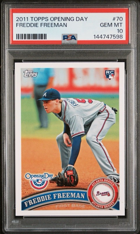 2011 Topps Opening Day Freddie Freeman Rookie #70 PSA 10