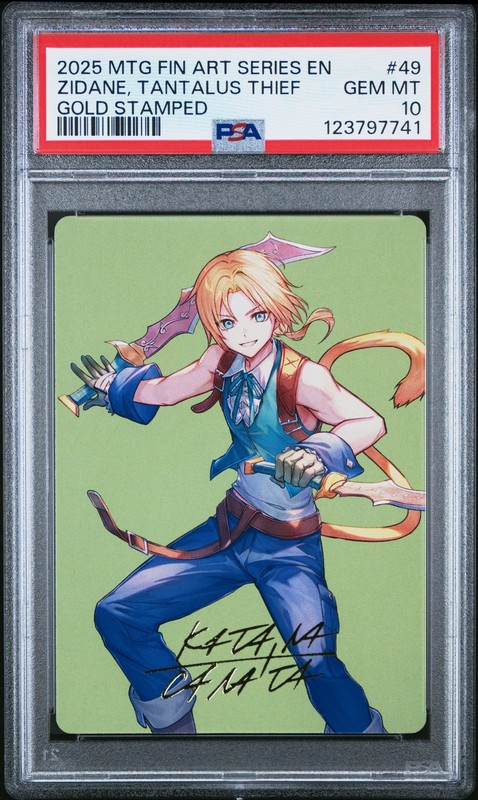 Zidane, Tantalus Thief 49 Gold Stamped Mtg PSA 10
