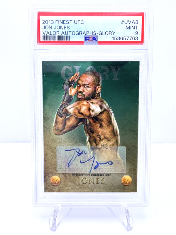 2013 Topps Finest UFC - Jon Jones /8 Valor Auto #UVA-5 PSA 9