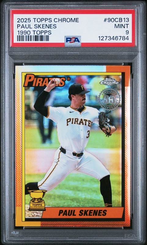2025 Topps Chrome - 1990 Topps Baseball Paul Skenes #90CB-13 PSA 9