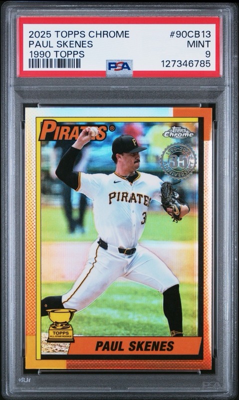 2025 Topps Chrome - 1990 Topps Baseball Paul Skenes #90CB-13 PSA 9
