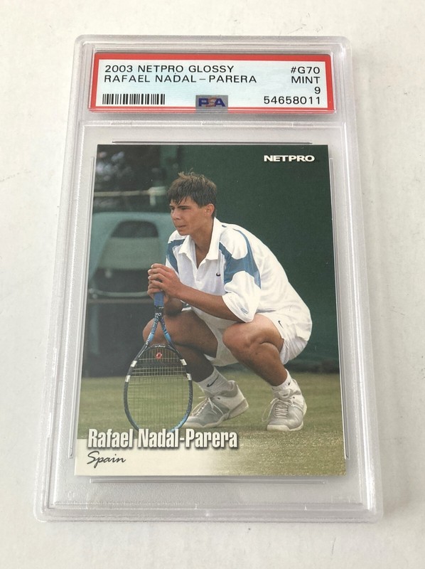 2003 NETPRO GLOSSY RAFAEL NADAL #G70 RC PSA 9