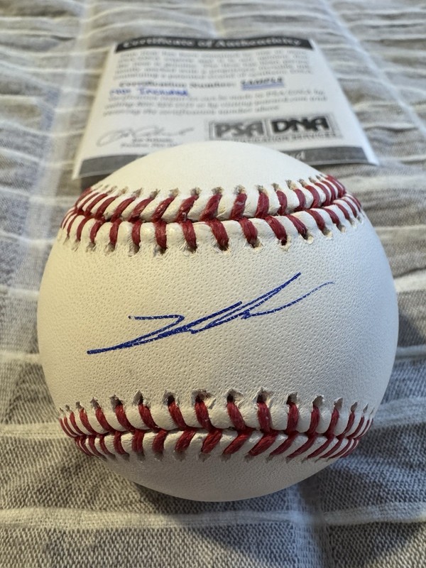 KADE ANDERSON SIGNED BASEBALL PSA COA AUTHENTIC AUTOGRAPH MARINERS RAWLINGS AUTO view 2
