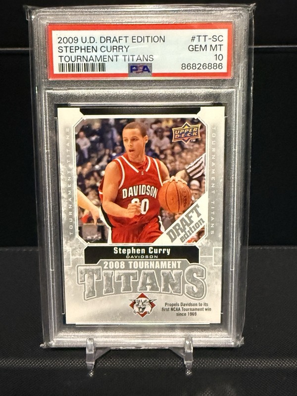 2009 Upper Deck Stephen Curry #TT-SC 2008 Tournament Titans PSA 10🔥