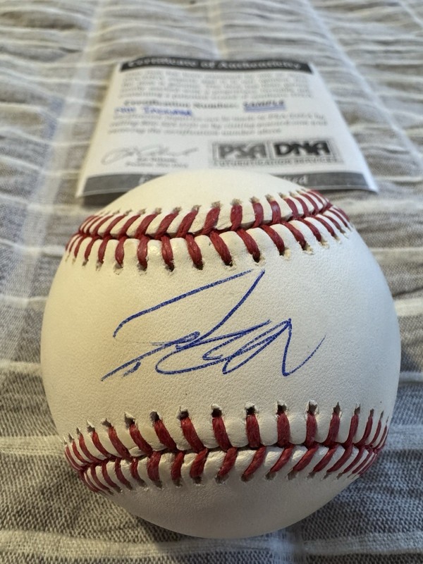 PETE CROW ARMSTRONG SIGNED BASEBALL PSA COA AUTHENTIC AUTOGRAPH CUBS RAWLINGS  view 2