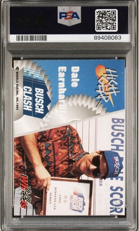 1994 Wheels High Gear Dale Earnhardt Sr. #92 Busch Clash PSA 9 / 10 Auto Pop 1 view 2
