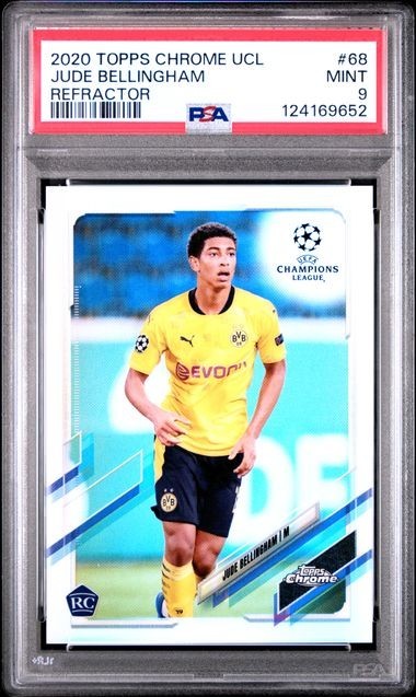 2020-21 Topps Chrome Uefa - Jude Bellingham #68 Refractor (RC) Psa 9
