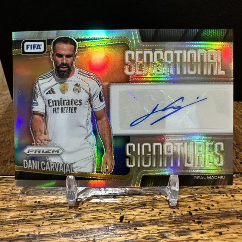 2025-26 Prizm FIFA Dani Carvajal Sensational Signatures Silver Prizm Auto /99