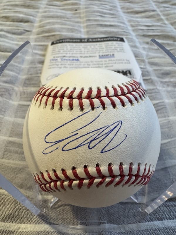 PETE CROW ARMSTRONG SIGNED BASEBALL PSA COA AUTHENTIC AUTOGRAPH CUBS RAWLINGS  view 2