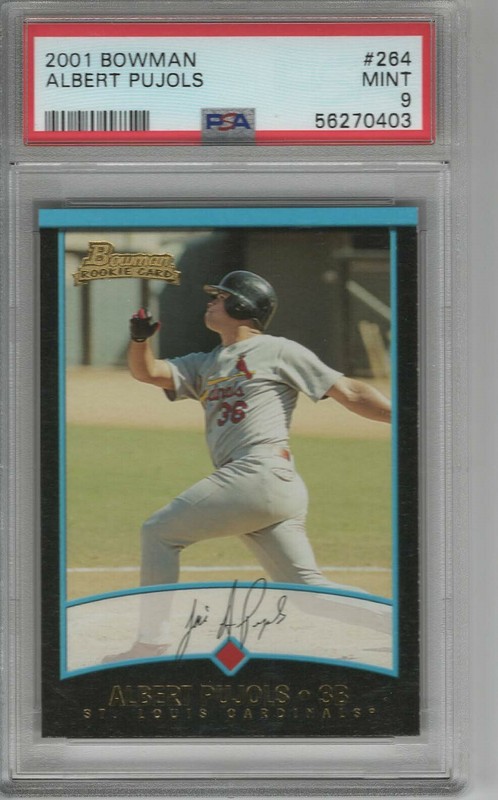 2001 Bowman Albert Pujols #264 PSA 9 Mint