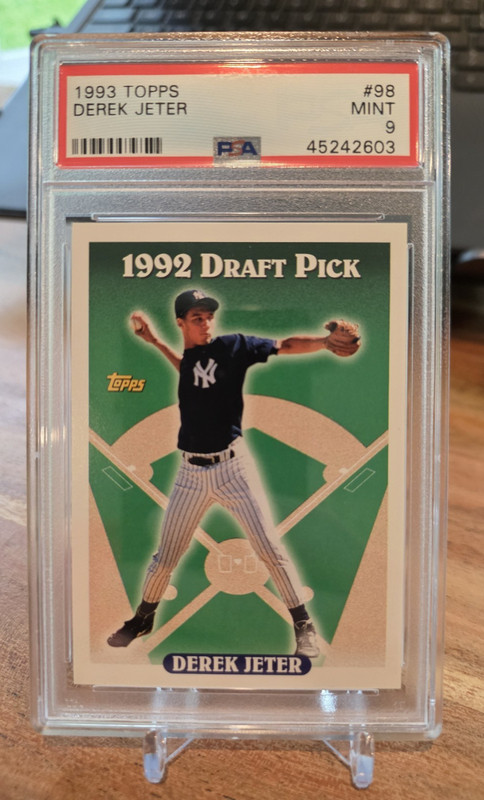 1993 TOPPS #98 DEREK JETER RC YANKEES HOF PSA 9