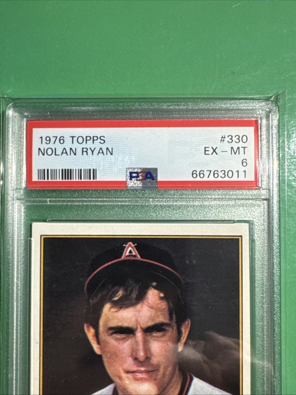 1976 Topps - Nolan Ryan #330 - California Angels - PSA 6 EX-MT HOF view 2