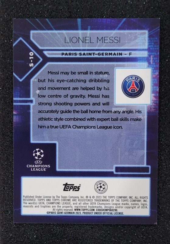 2022-23 Topps Chrome UEFA - Lionel Messi - Specimens SSP #S-10 PSG view 2