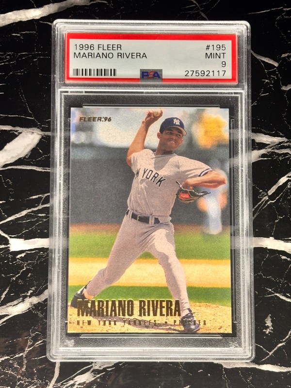 1996 Fleer #195 Mariano Rivera PSA 9 Mint - Yankees