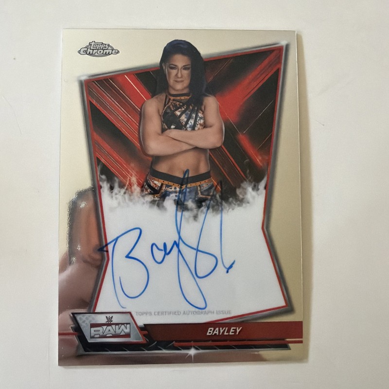 Bayley 2026 Topps Chrome WWE Red Brand Base Auto