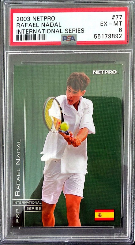 2003 NetPro International Series Rafael Nadal RC #77 PSA 6 Tennis Rookie