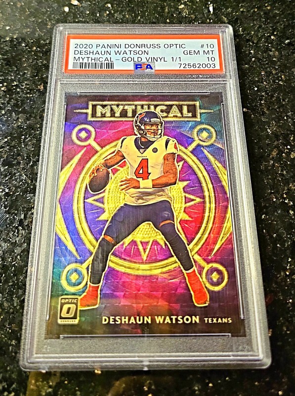 2020 Donruss Optic 1/1 Deshaun Watson Mythical Gold Vinyl Superfractor Prizm 🔥