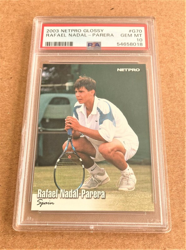 2003 NETPRO GLOSSY RAFAEL NADAL #G70 RC PSA 10