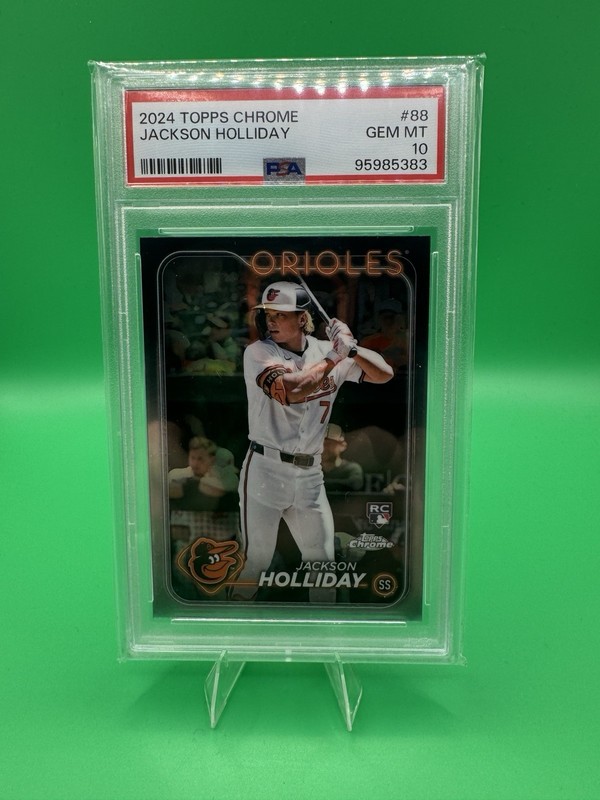 2024 Topps Chrome Jackson Holliday #88 Baltimore Orioles Rookie PSA 10 GEM MT