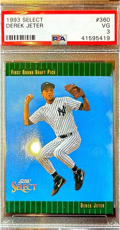 1993 Score Select Derek Jeter RC #360 PSA 3 Yankees Rookie HOF