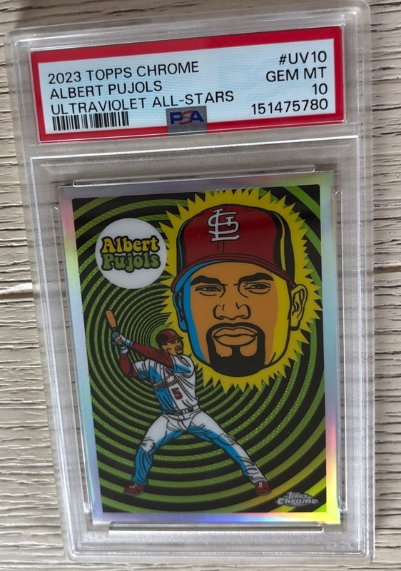 2023 Topps Chrome Ultraviolet All-Stars Albert Pujols #UV-10 PSA 10 GEM MT
