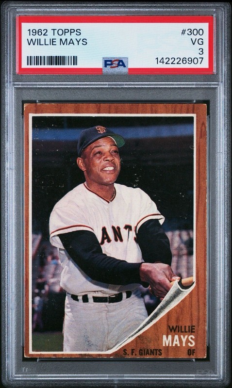 1962 Topps Willie Mays #300 PSA 3 VG - San Francisco Giants ~ Vintage HOF ⭐️