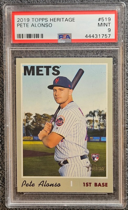 2019 Topps Heritage #519 Pete Alonso Rookie RC PSA 9