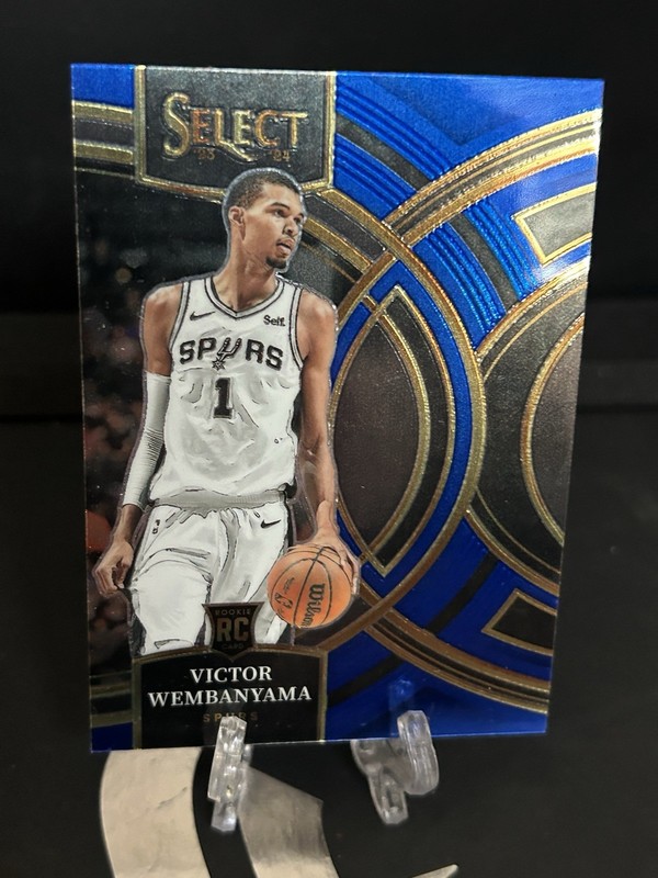 VICTOR WEMBANYAMA 2023-24 Panini Select Premier Blue Rookie RC #121